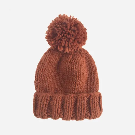 Classic Pom Knit Hat - Various Colors