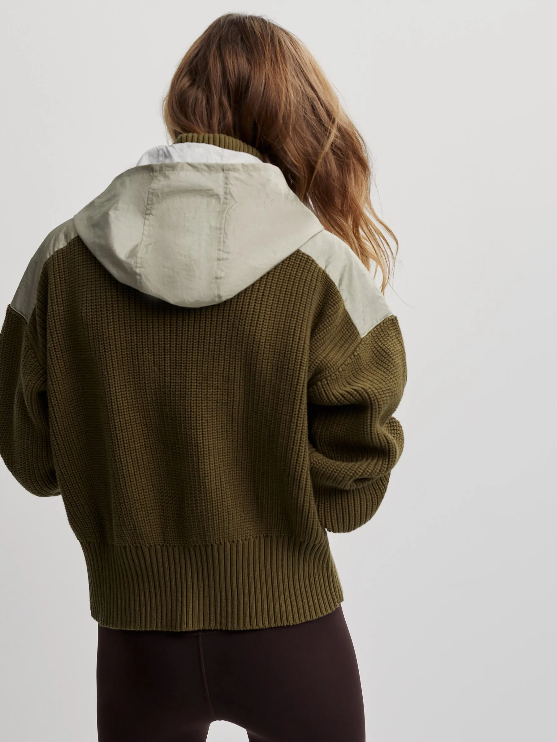 Dark Olive Mix Carter Half Zip Pullover