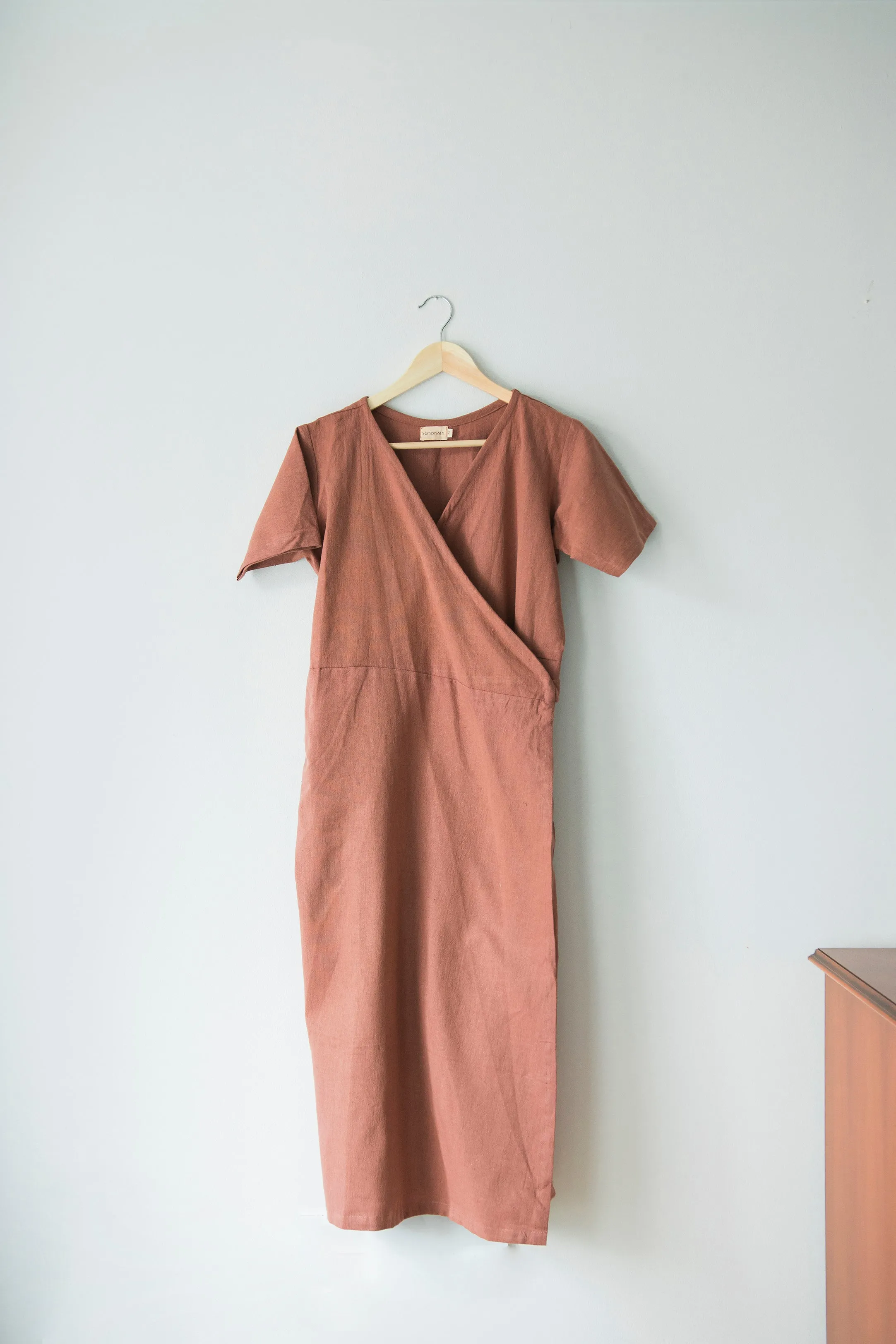 Dija Hemp Wrap Dress