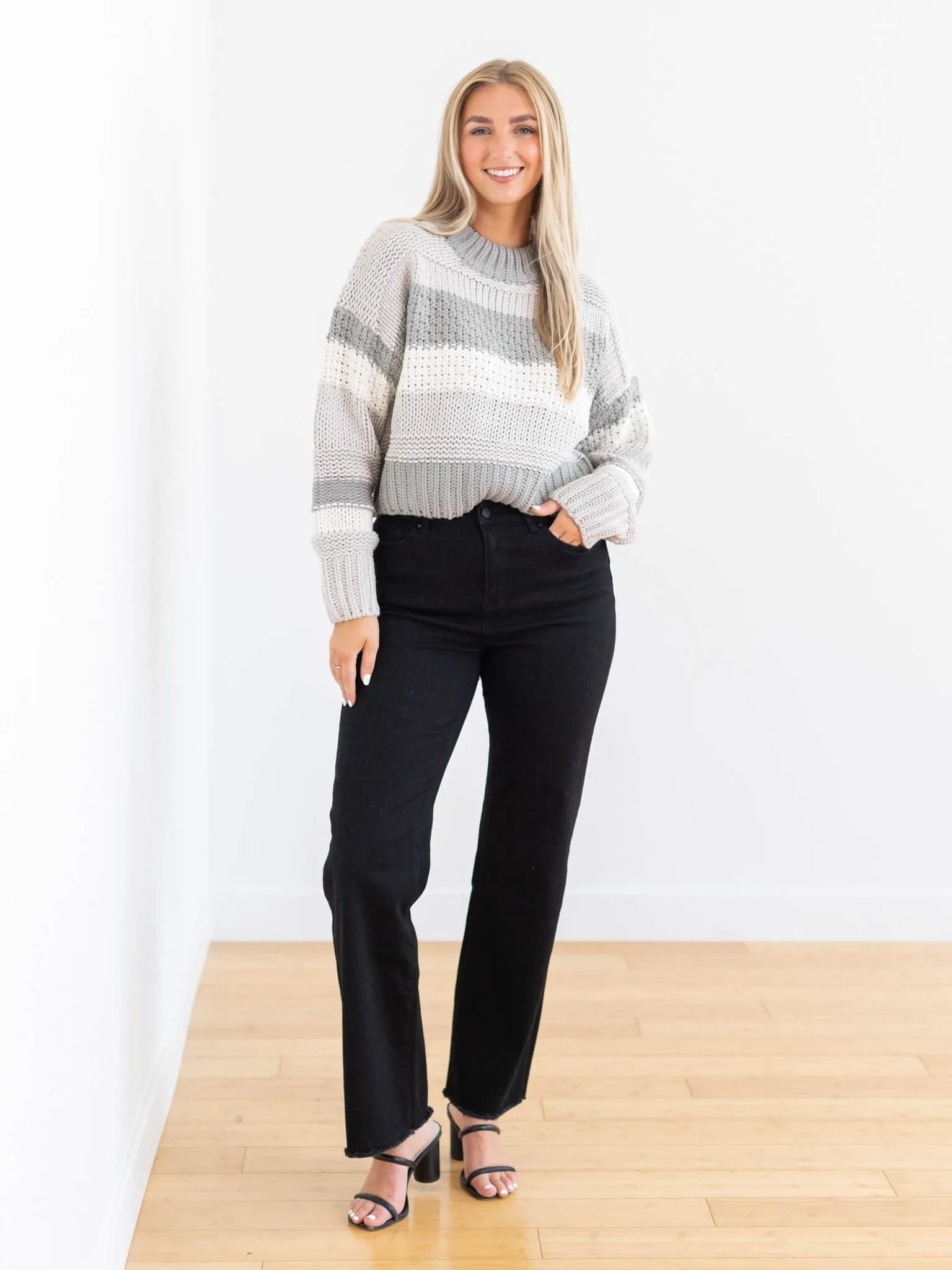 Elan Striped Crew Sweater