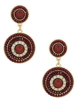 Emilia Elegant Double Beaded Drop Earrings