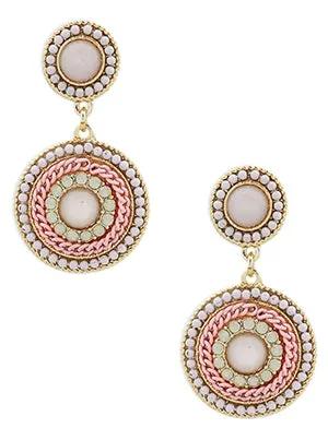 Emilia Elegant Double Beaded Drop Earrings