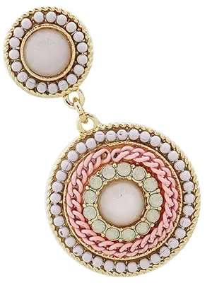 Emilia Elegant Double Beaded Drop Earrings