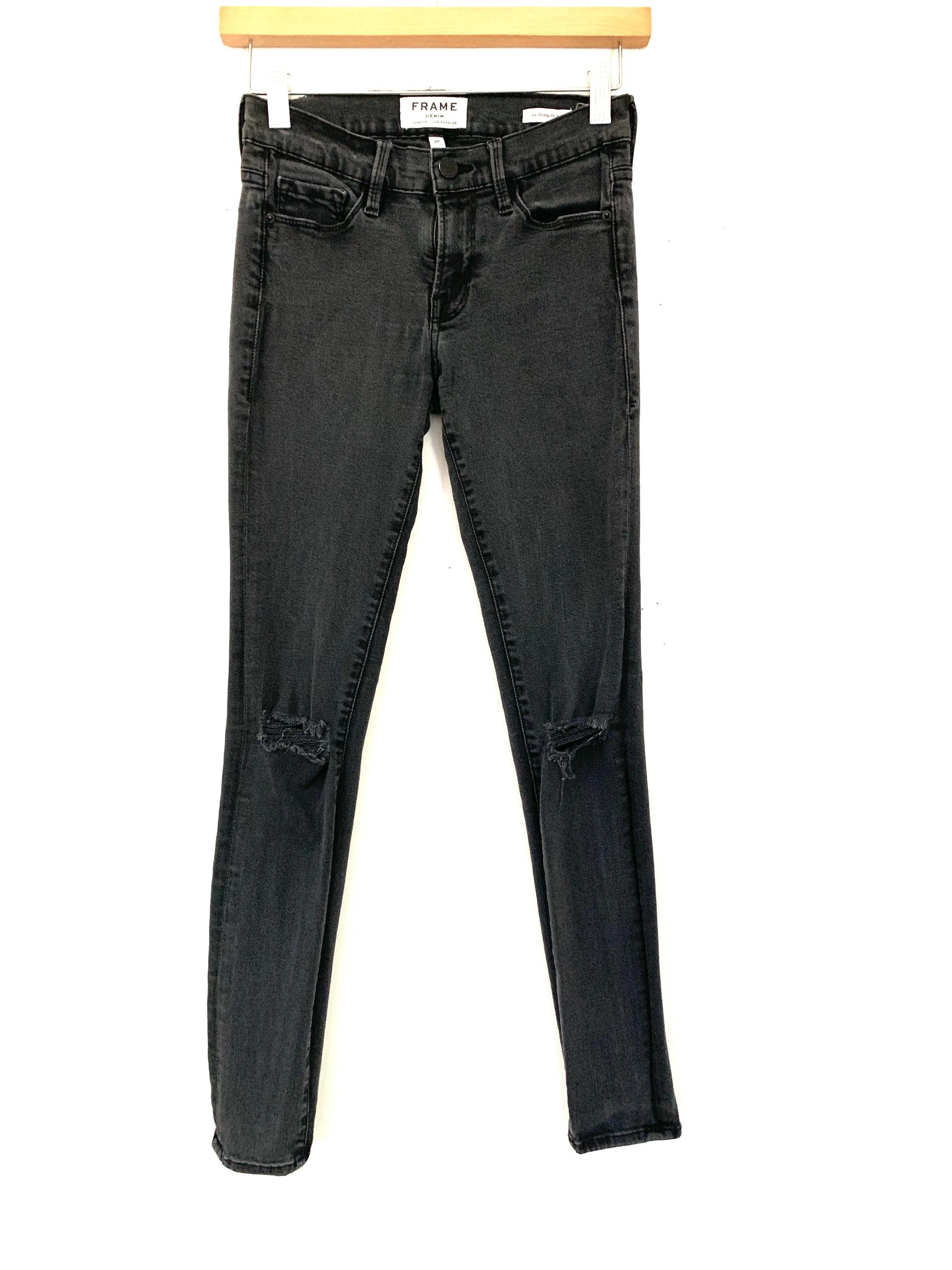 Frame Denim Dark Grey Le Skinny de Jeanne- Size 25 (Inseam 27”)