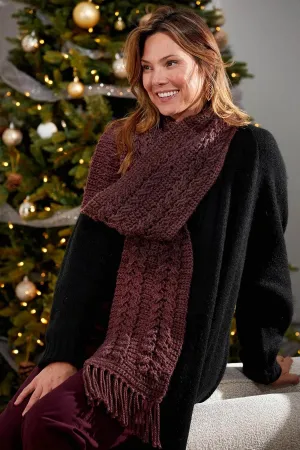 Free Crochet Cable Scarf Pattern