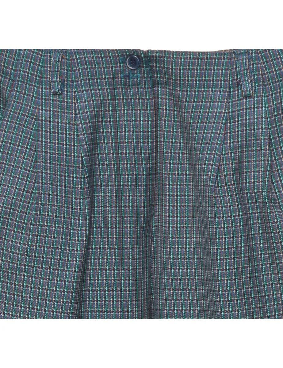 Green Checked Trousers - W27 L28