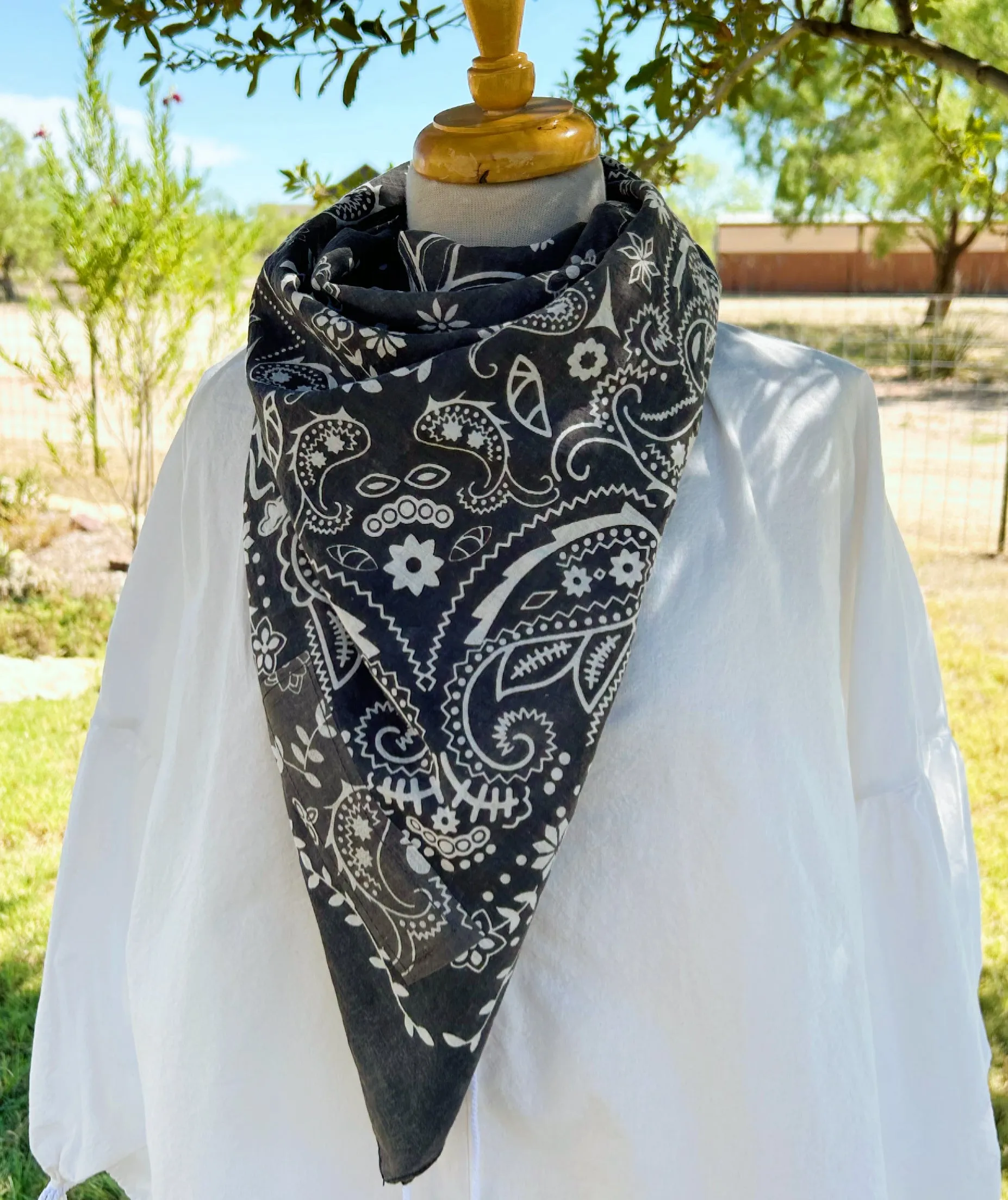 Hill Country Distressed Bandana Scarf