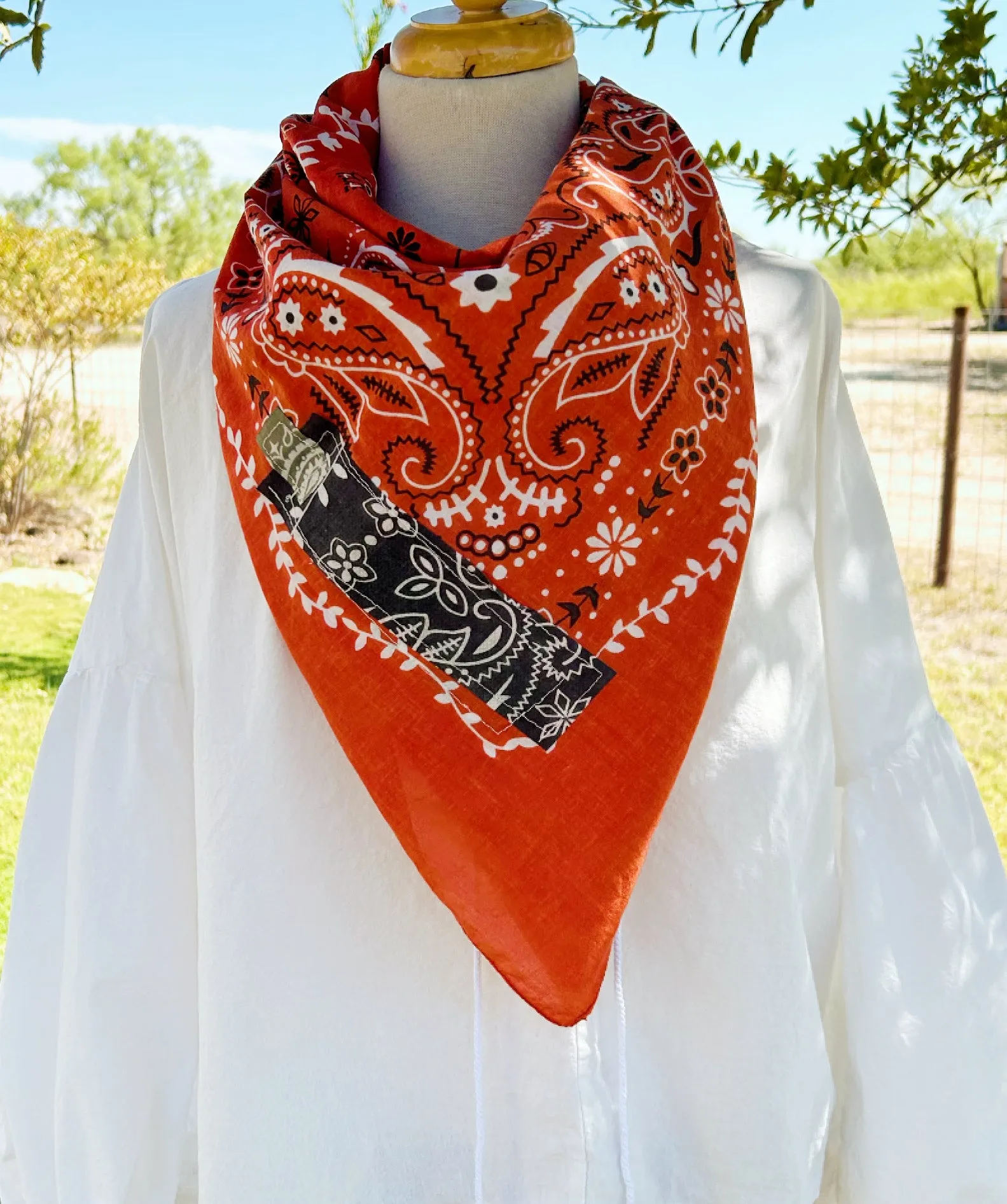 Hill Country Distressed Bandana Scarf