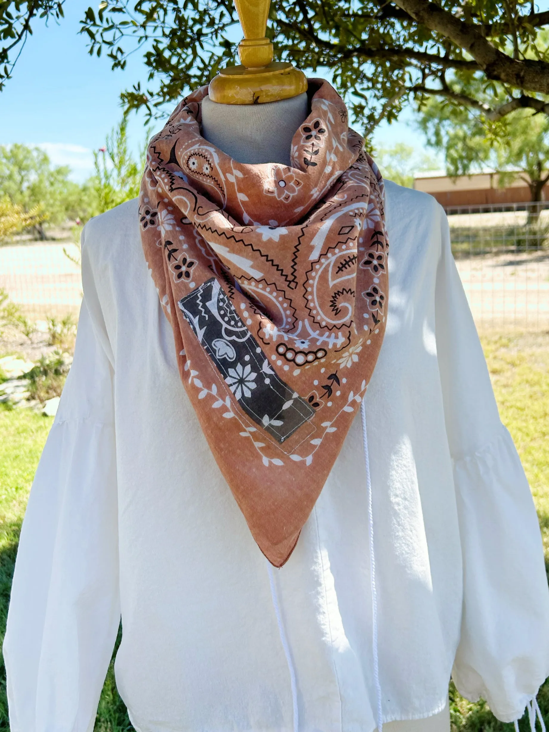 Hill Country Distressed Bandana Scarf