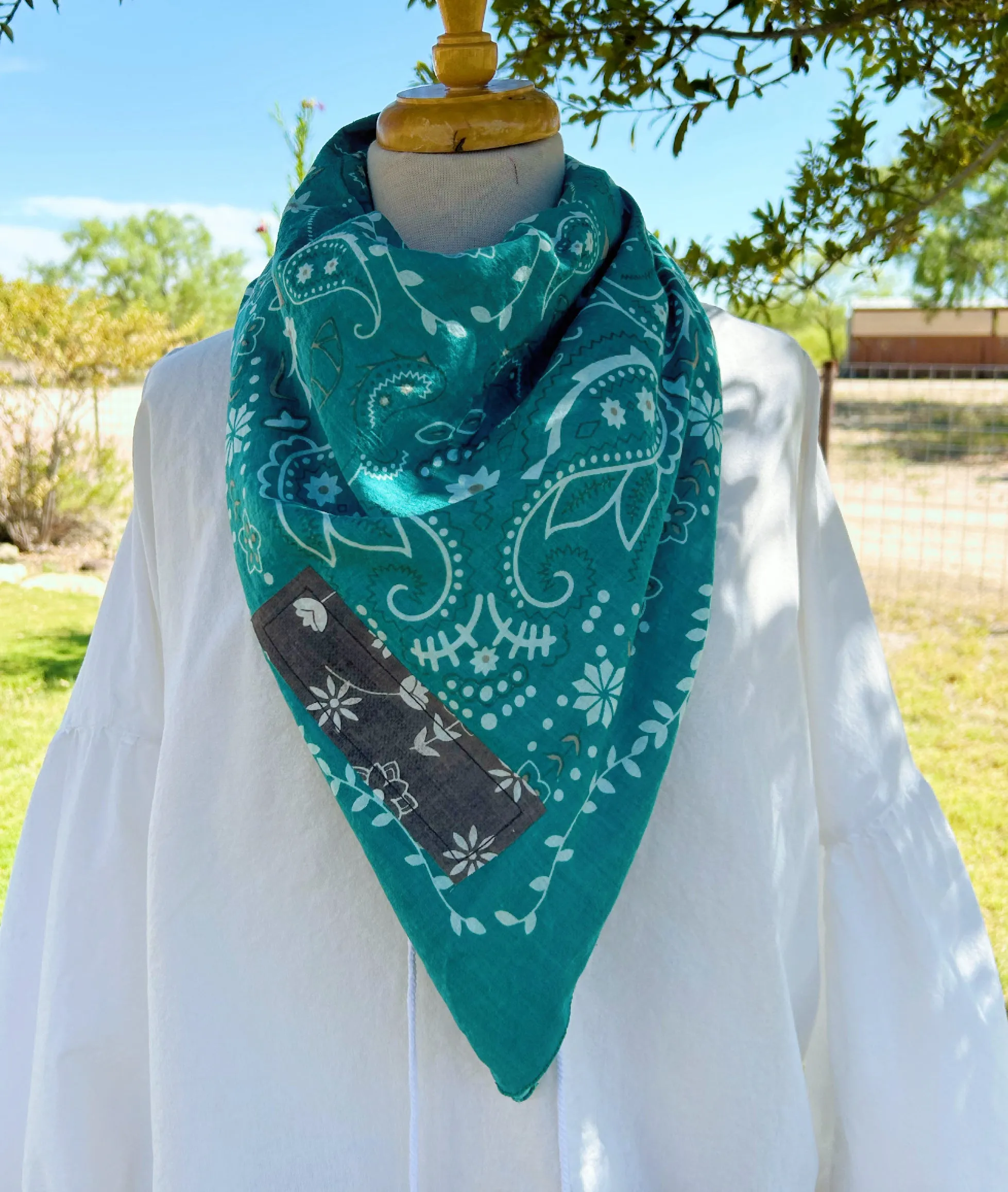 Hill Country Distressed Bandana Scarf