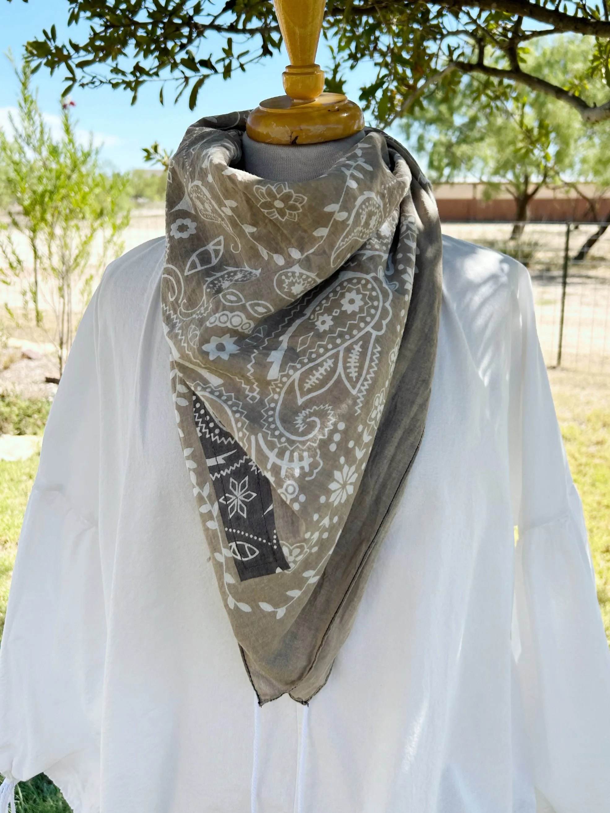 Hill Country Distressed Bandana Scarf