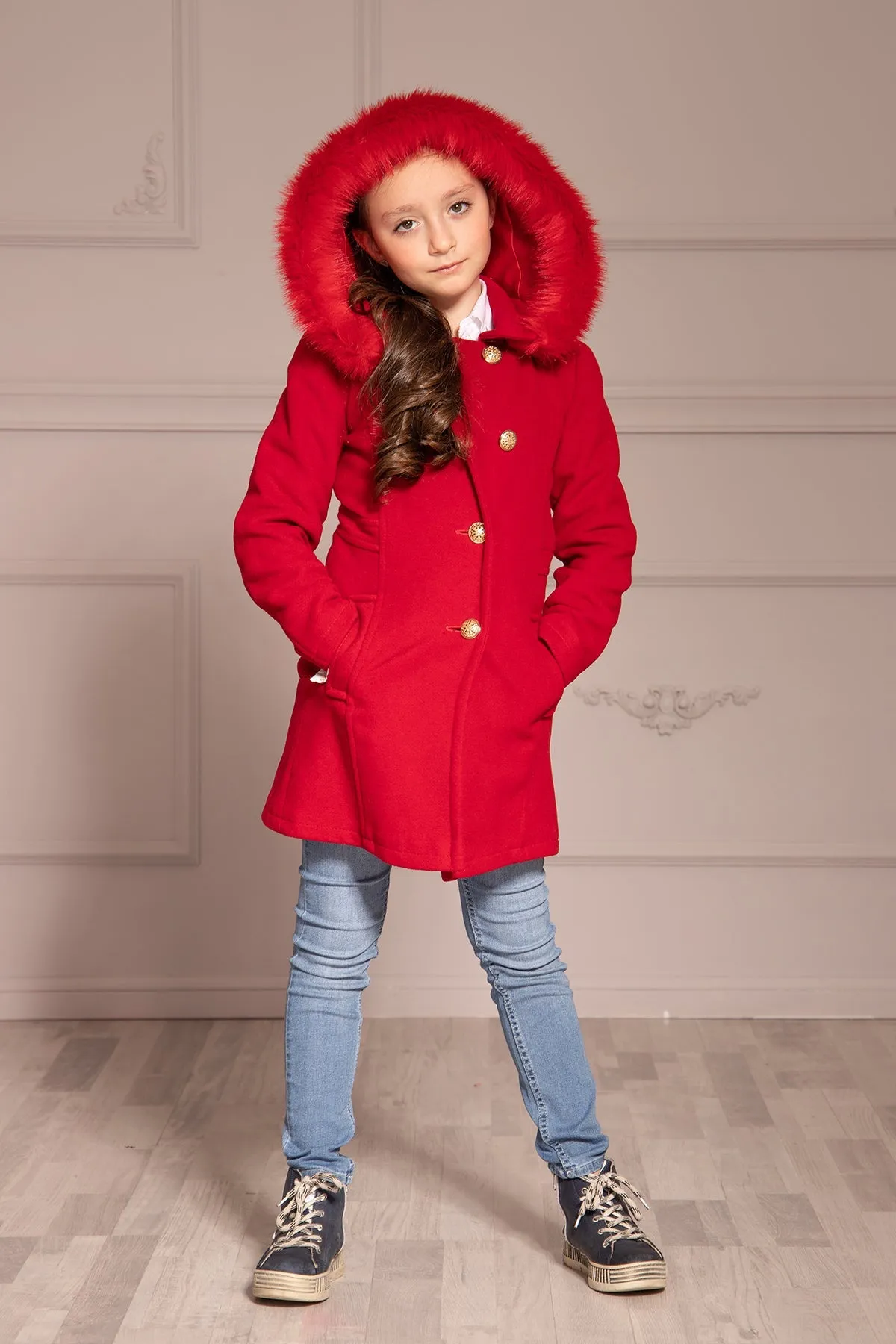 HOOD FOR GIRL COAT