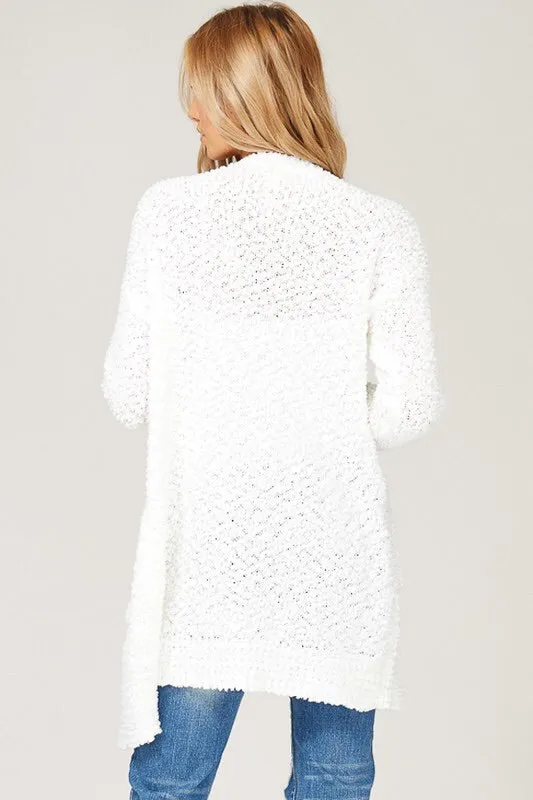 Ivory Chunky Open Cardigan