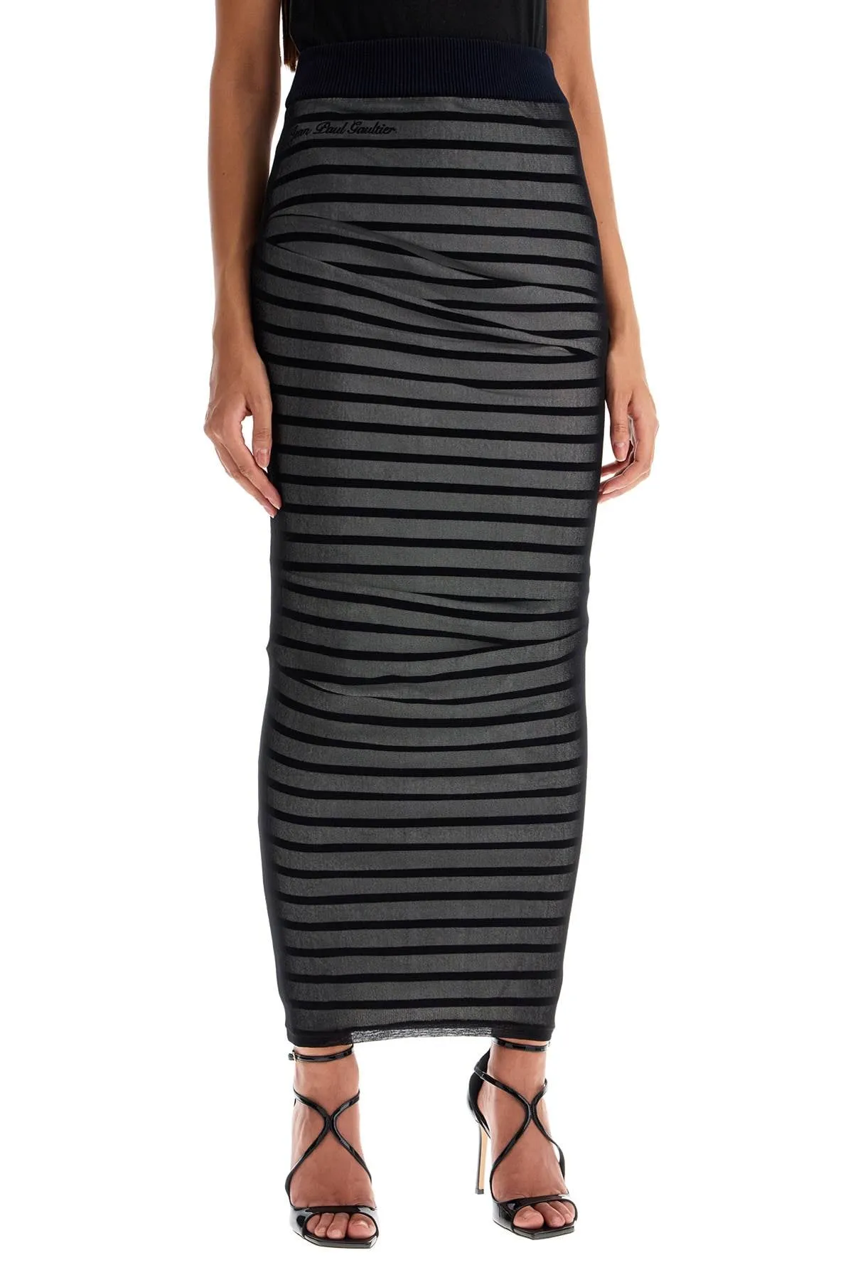 Jean Paul Gaultier Striped Skirt In