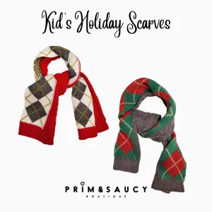 Kid's Rhombus Holiday Scarves