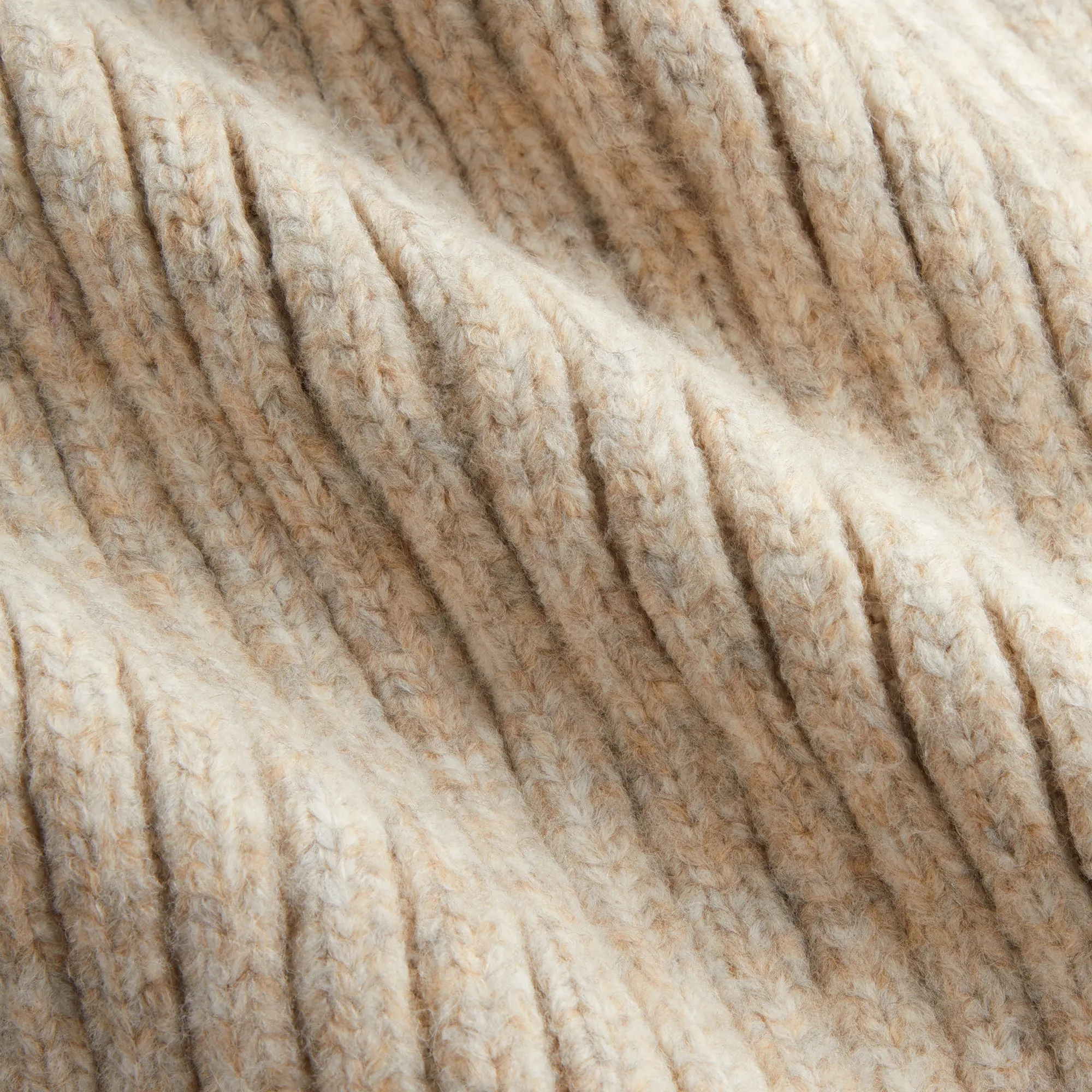 Kith Chunky Rib Knit Scarf - Sediment