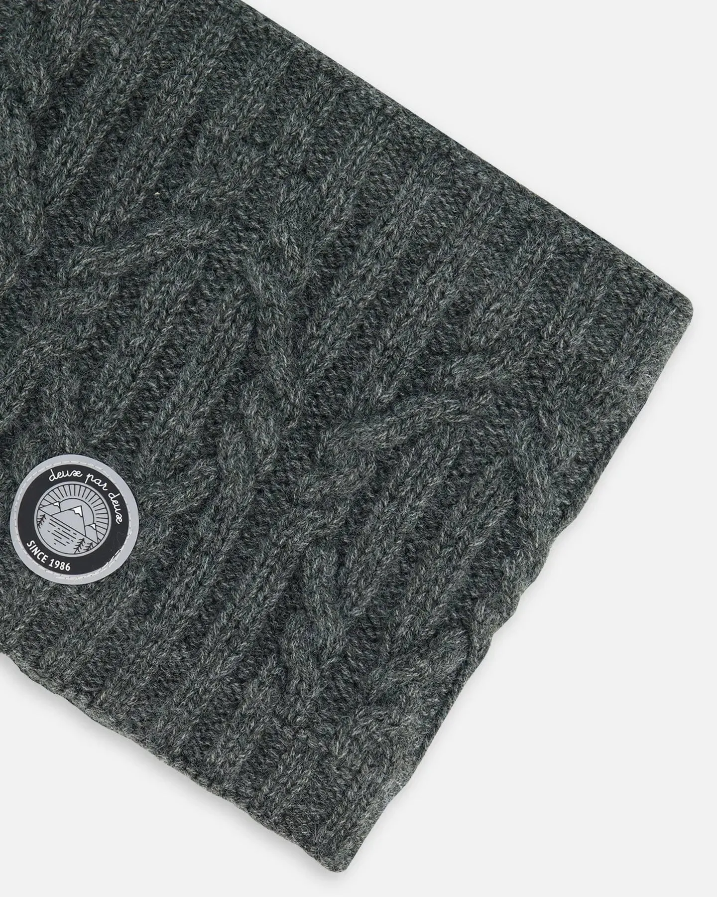 Knit Neckwarmer Dark Gray