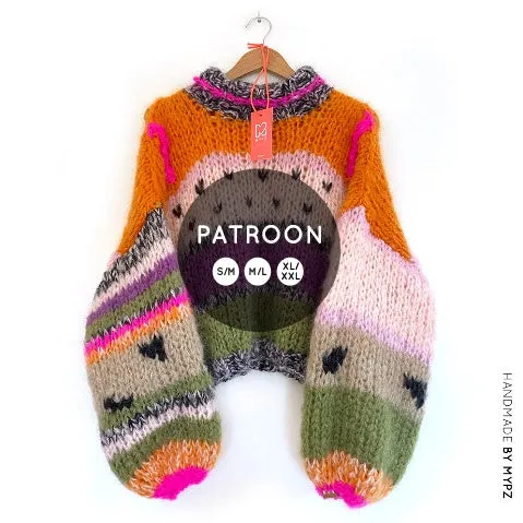 Knit pattern – MYPZ basic chunky mohair pullover Watermelon NO.15 (ENG-NL)