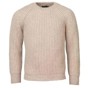 Laksen Aberdeen Lambswool Heavy Knit Mens Jumper - Sand