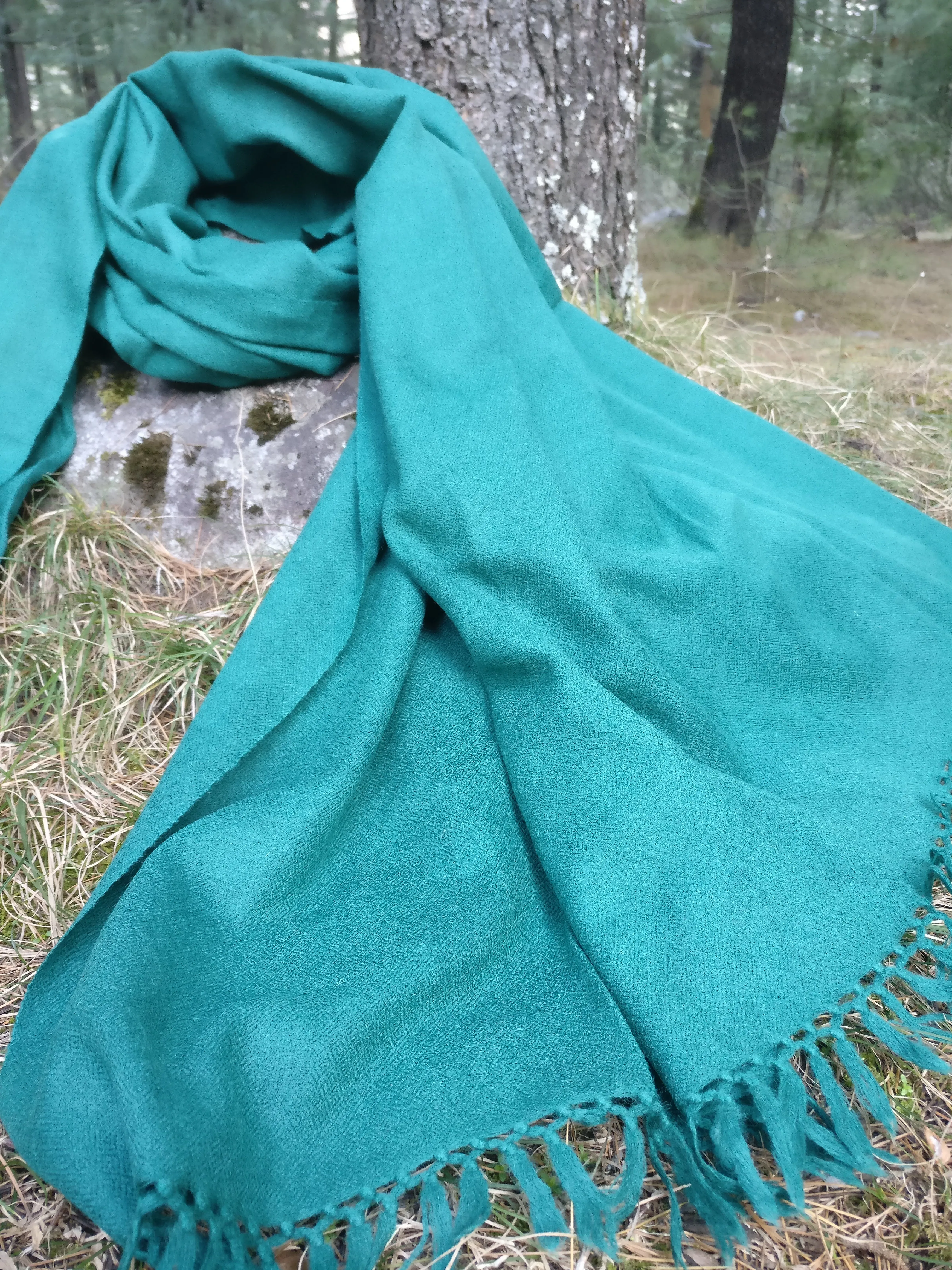 Large green shawl