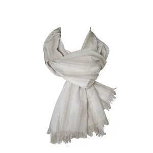 Latte Stripe Leggere Summer Scarf