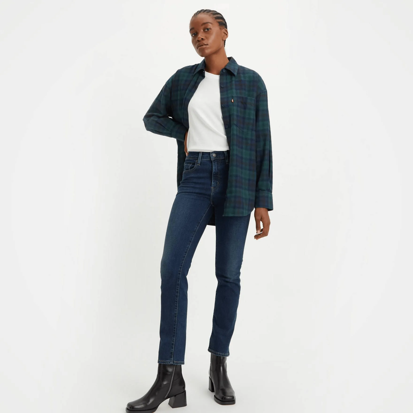 Levi's 724™ High Rise Straight Jeans In Blue Swell