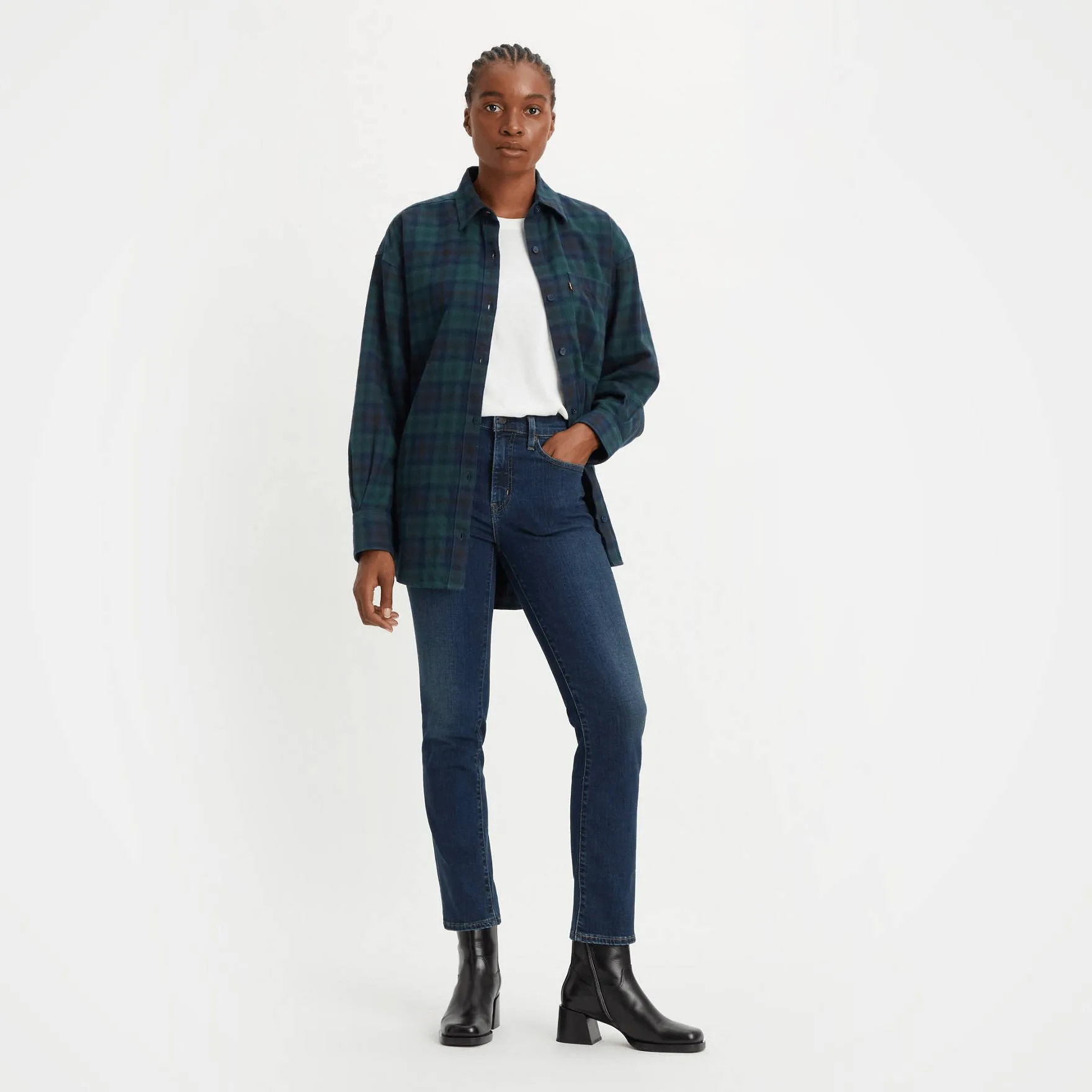 Levi's 724™ High Rise Straight Jeans In Blue Swell