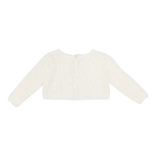 Lilette Chunky Knit Shrug In Winter White