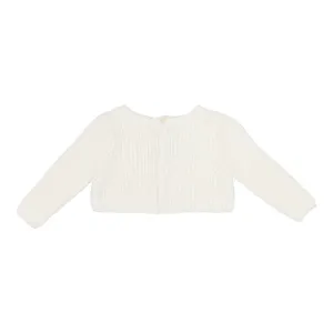 Lilette Chunky Knit Shrug In Winter White