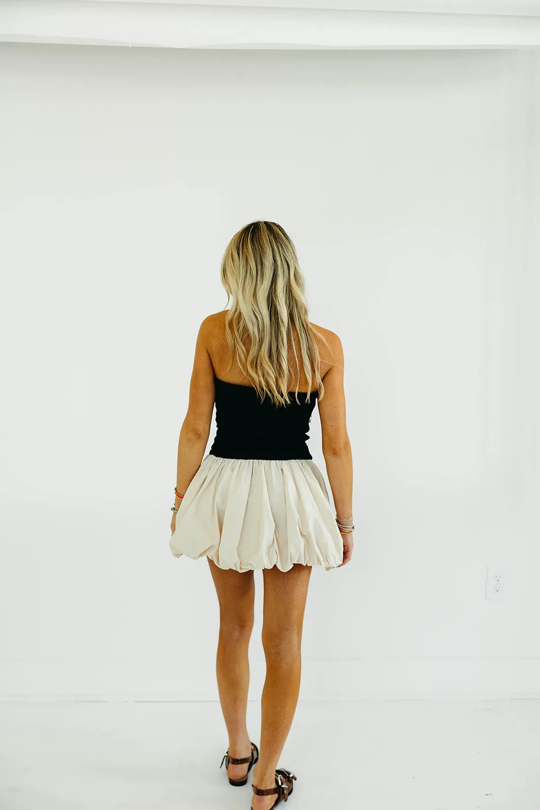 Lucy Mini Dress - Black/Natural