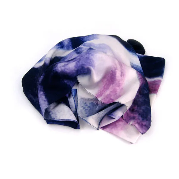 Marble Print Scarf in Amethyst