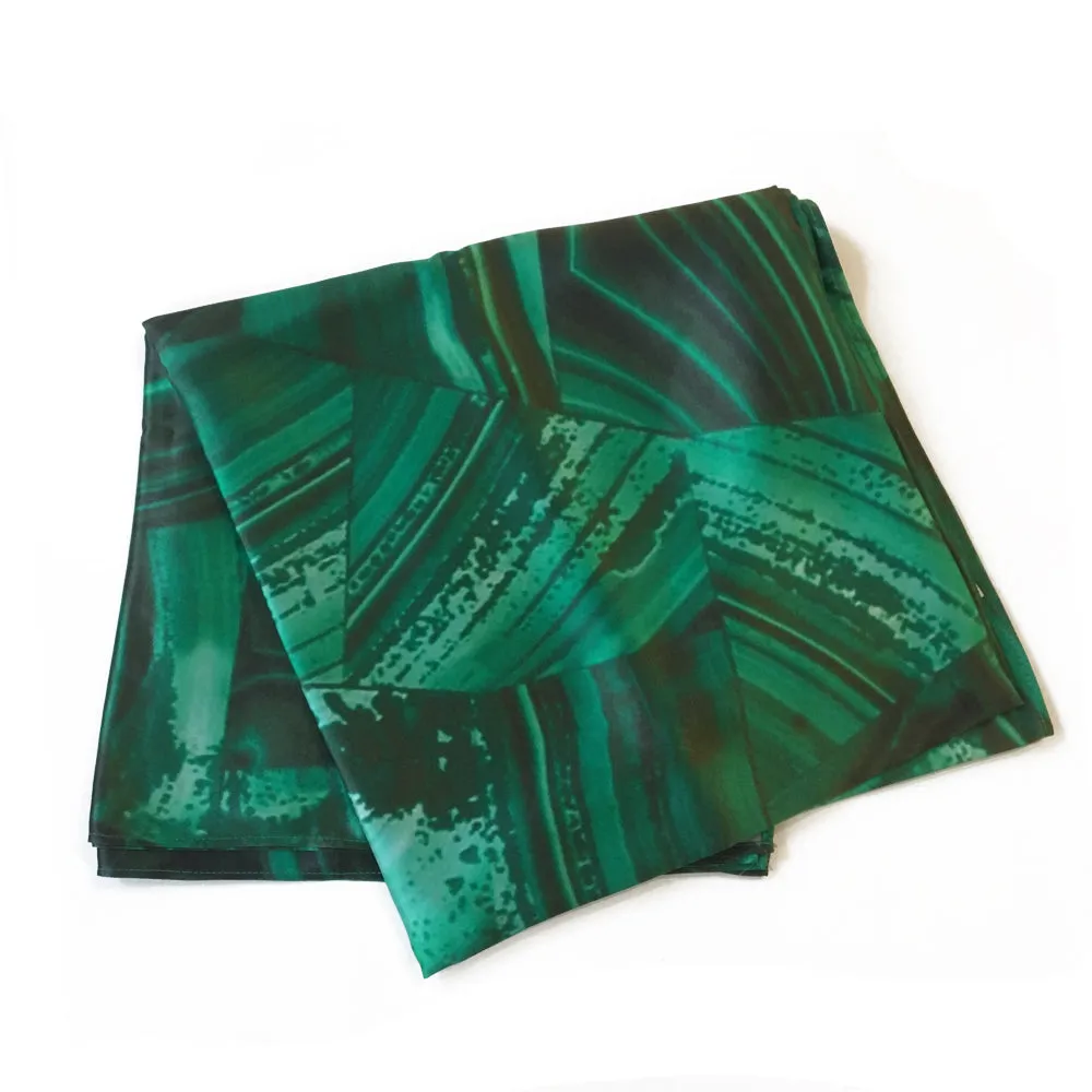 Marble Print Scarf | Malachite