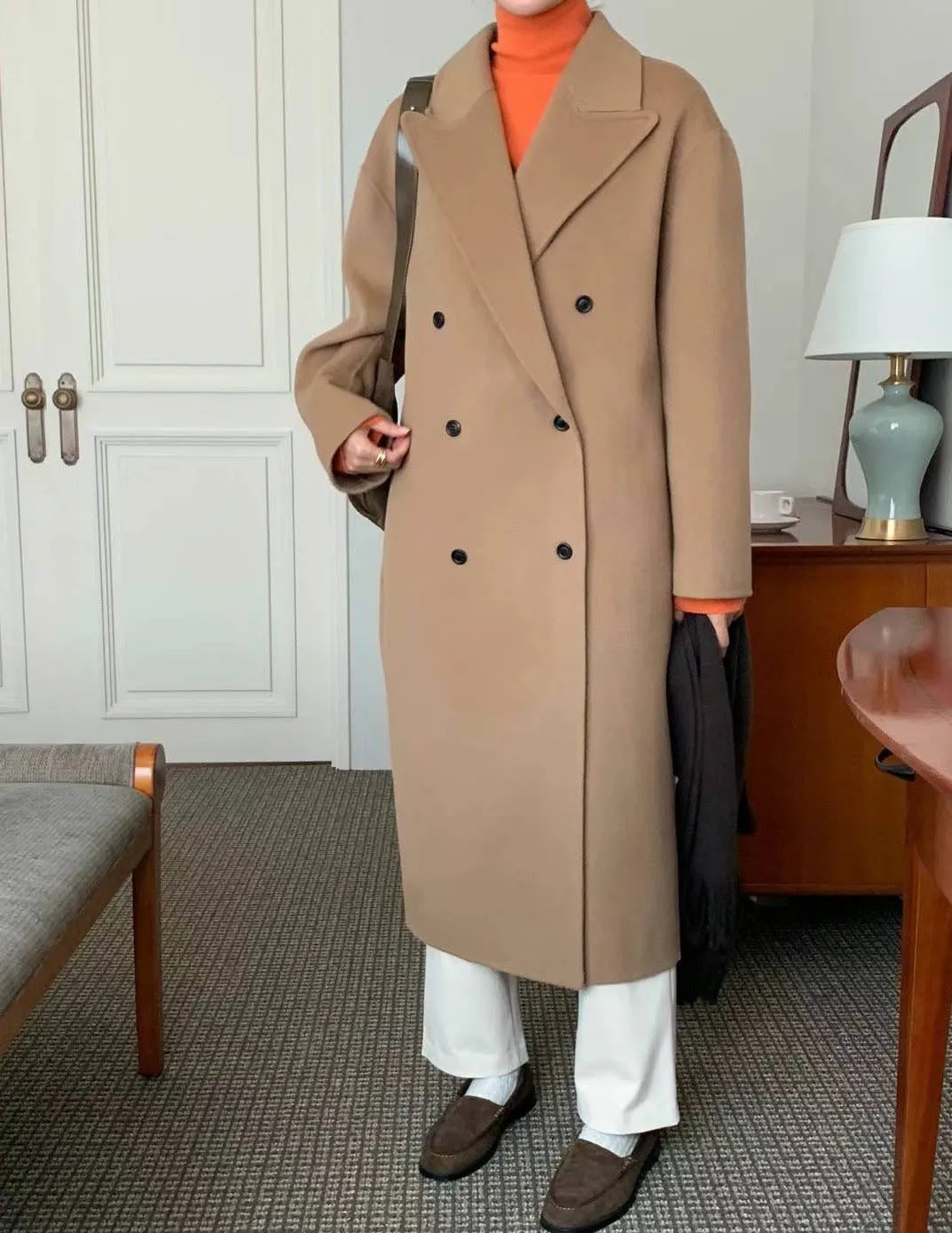 MARGAUX WOOL OVERCOAT CAMEL