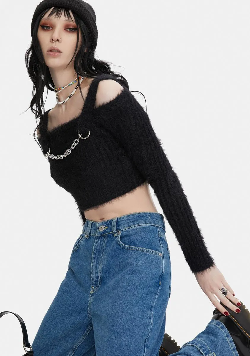 Master Fuzzy Crop Top