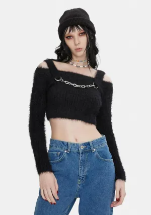 Master Fuzzy Crop Top