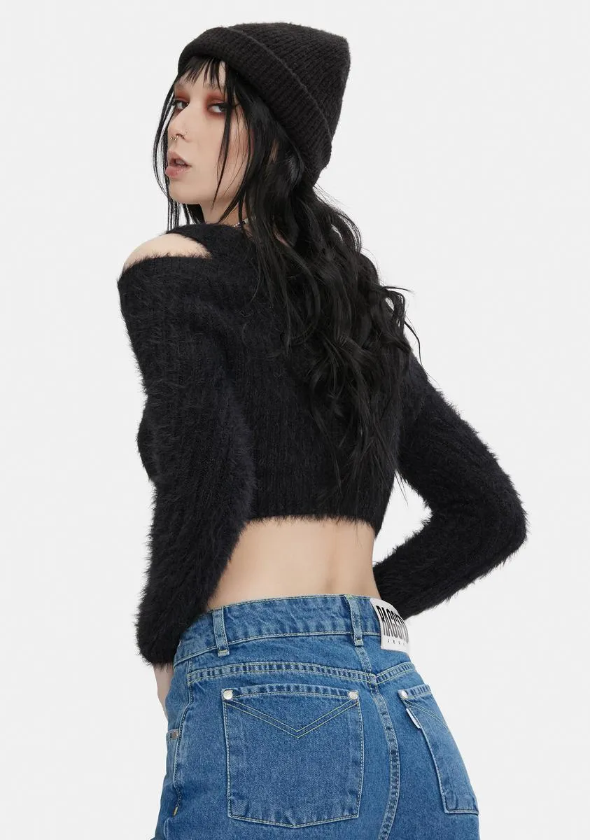 Master Fuzzy Crop Top