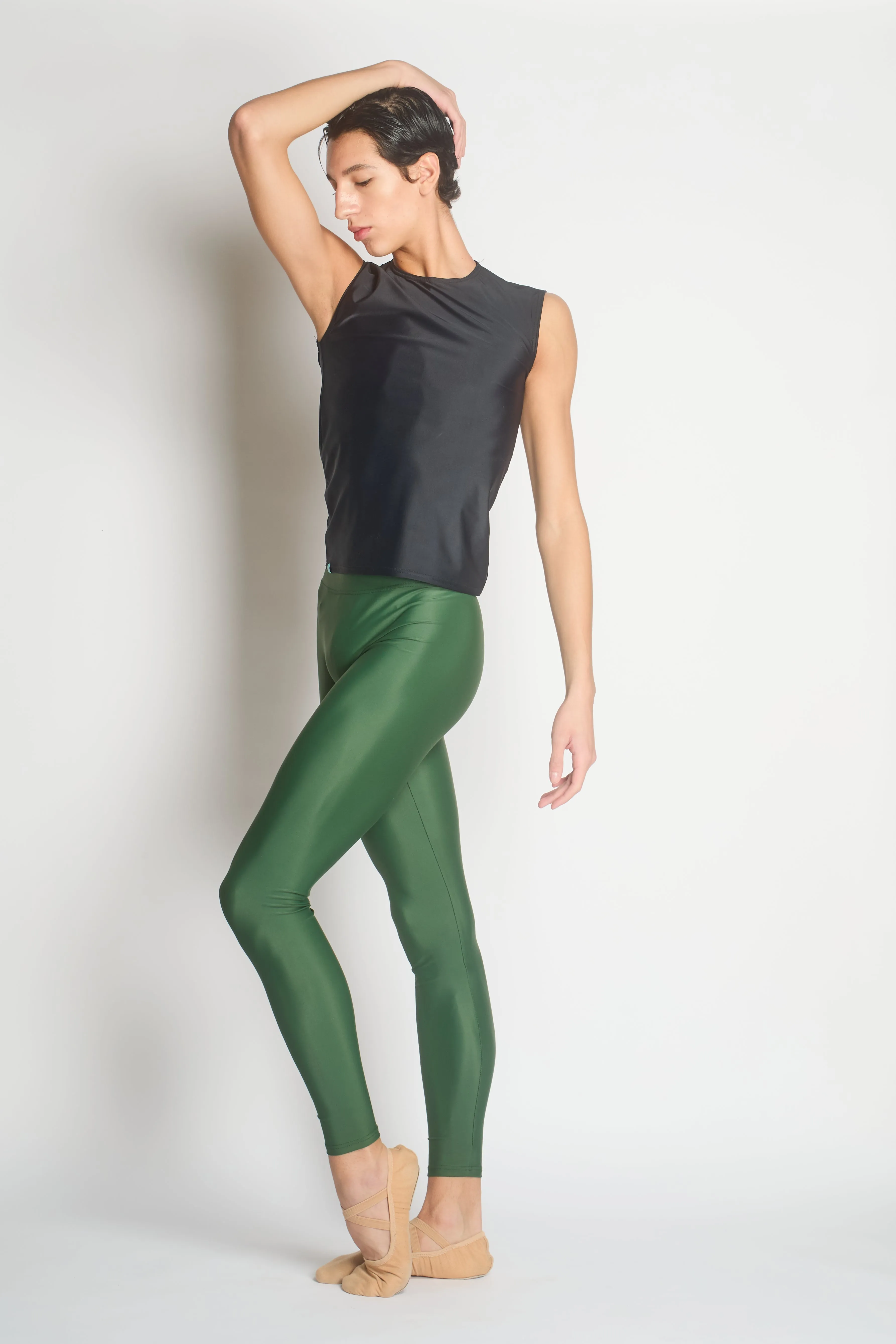 Men's Po Delta Dance Tights - Pine Green