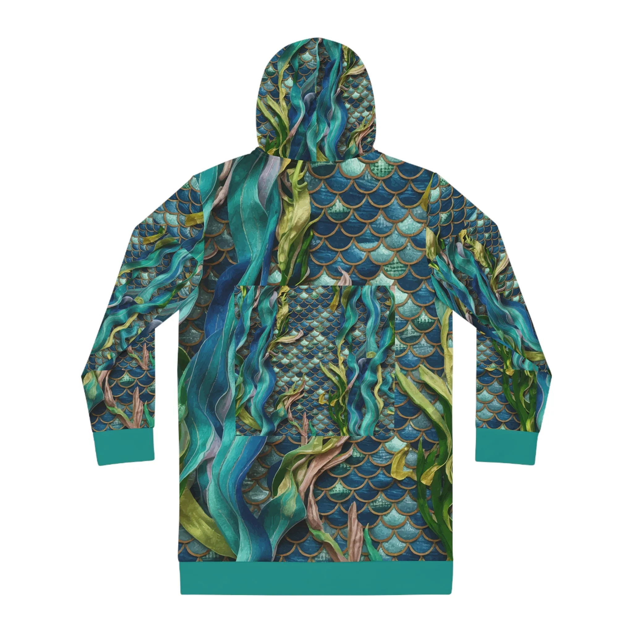 Mermaid Scale Party Hoodie Dress