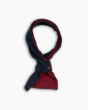 Navy & Berry Cashmere Mini Scarf