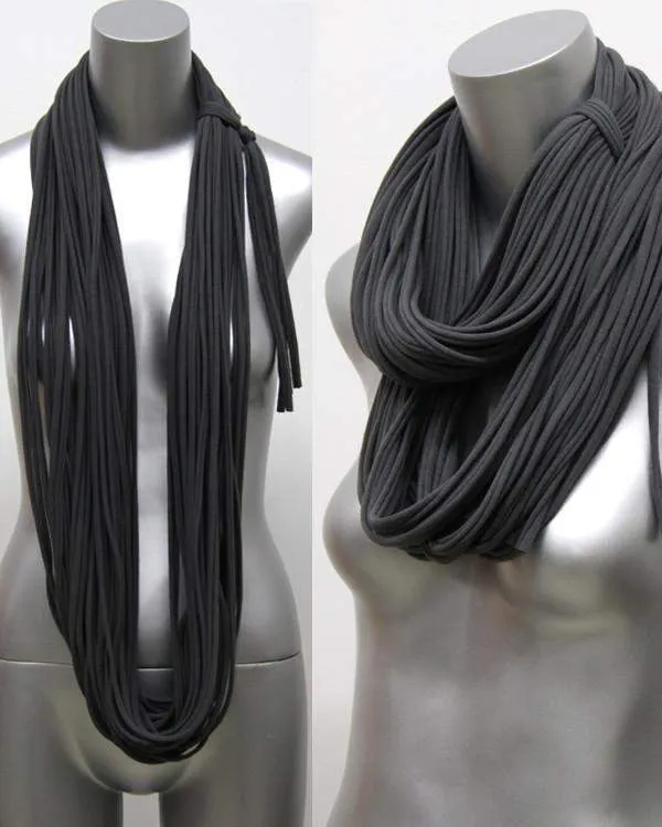 Necklush Chunky Scarf / Dark Brown / Unisex