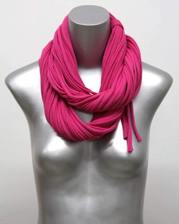 Necklush Chunky Scarf / Hot Pink / Unisex