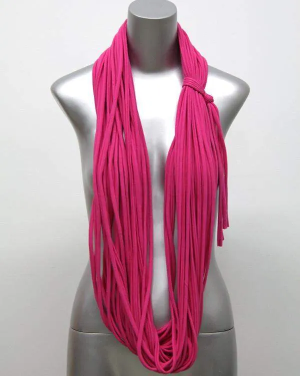 Necklush Chunky Scarf / Hot Pink / Unisex