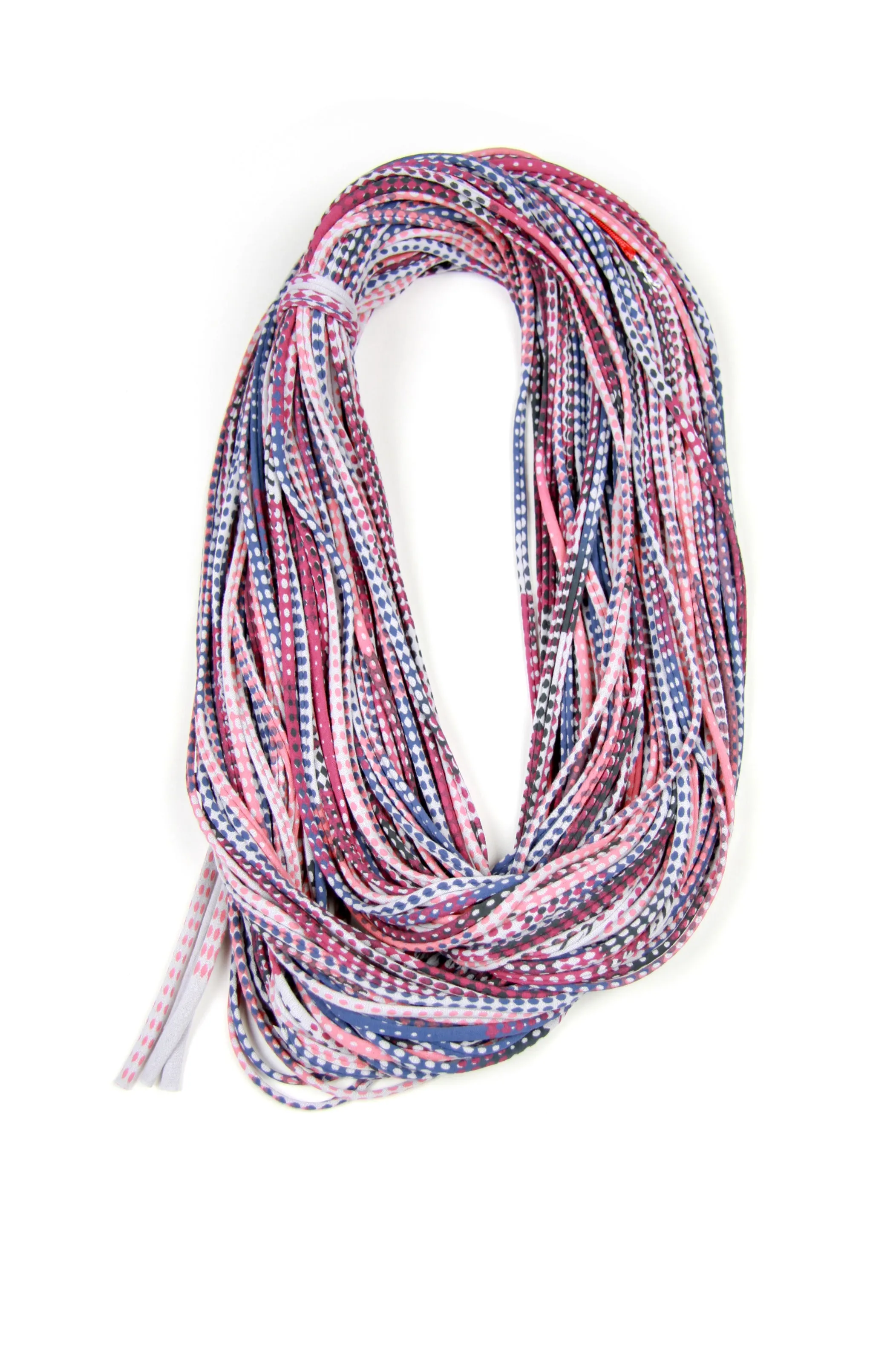 Necklush Chunky Scarf / Magenta Haze, Living Coral & Blueberry / Unisex