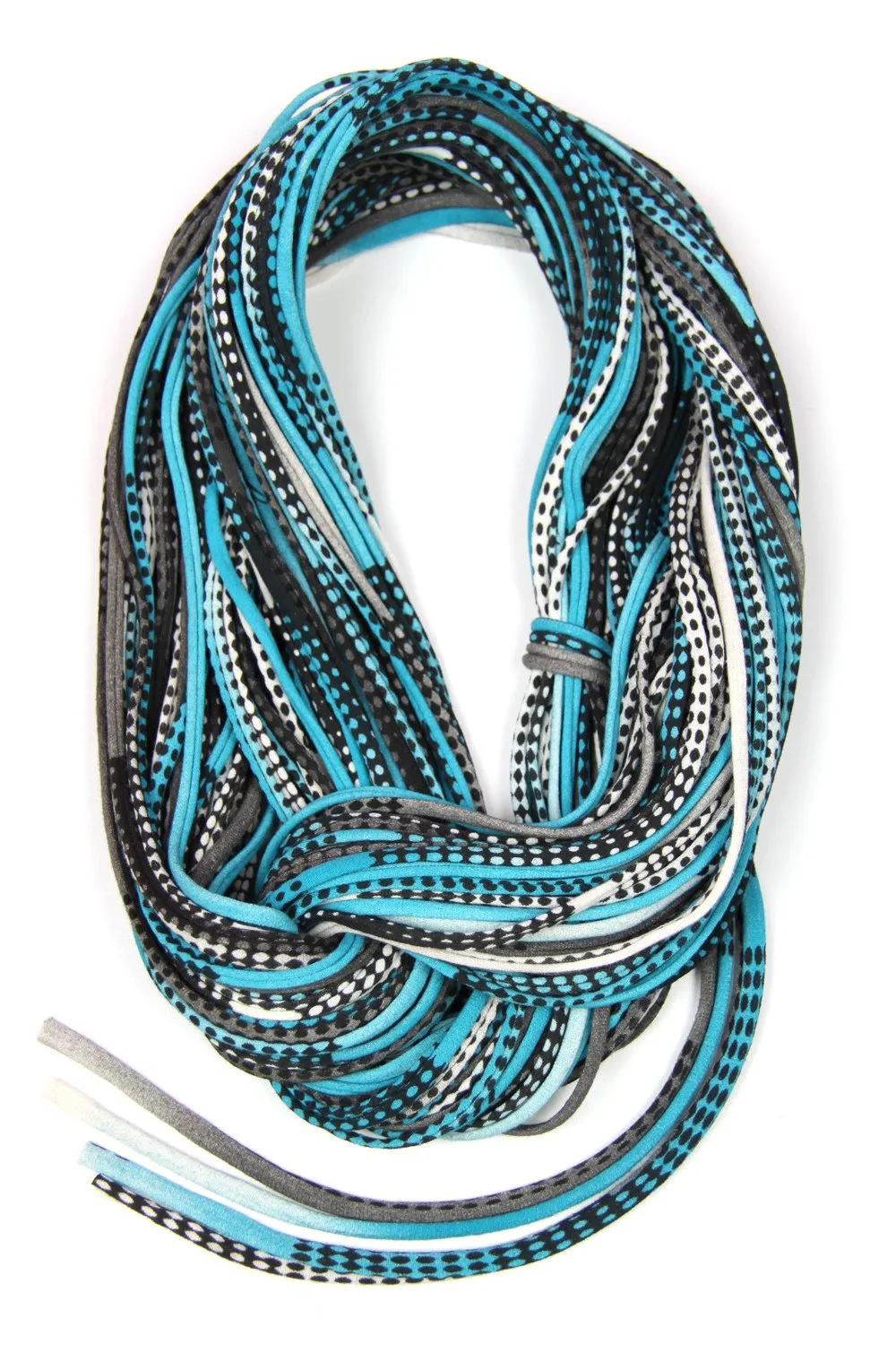 Necklush Chunky Scarf / Turquoise & Black / Unisex