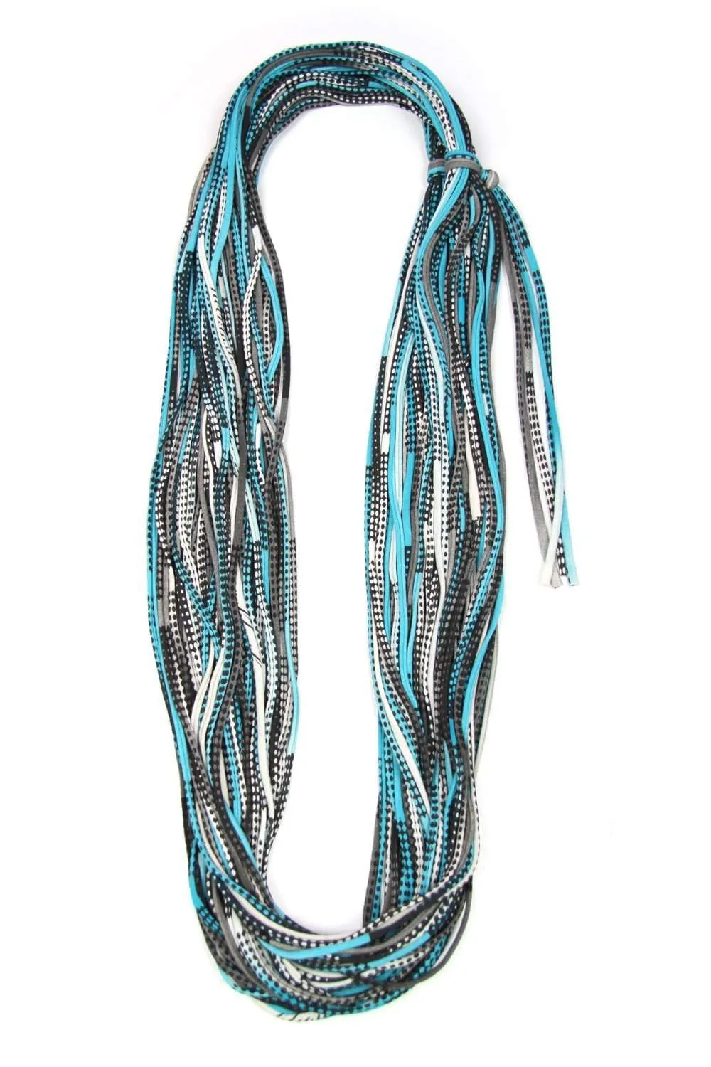 Necklush Chunky Scarf / Turquoise & Black / Unisex