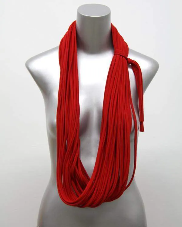 Necklush Cowl Scarf / Red / Unisex