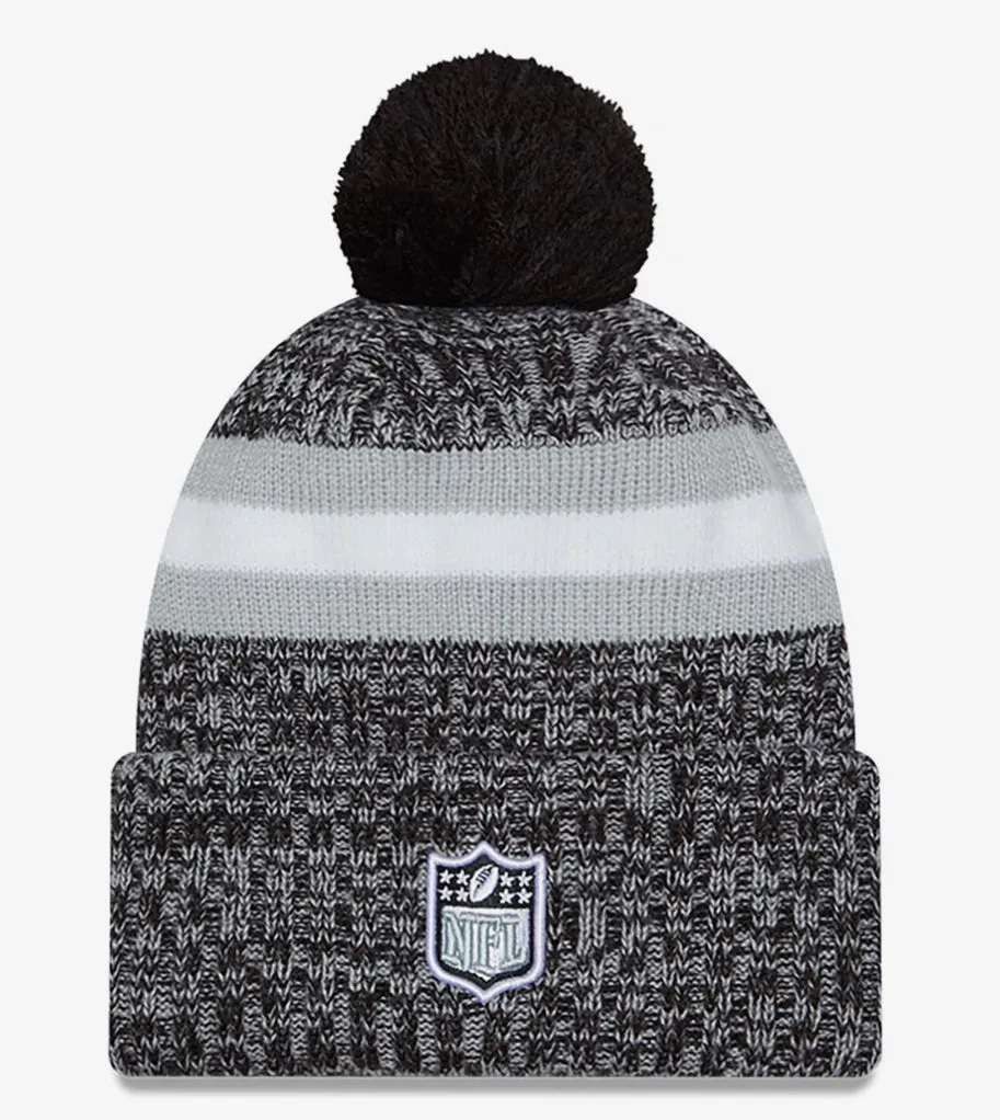 New Era 2023 Cold Weather Gray Pom Knit