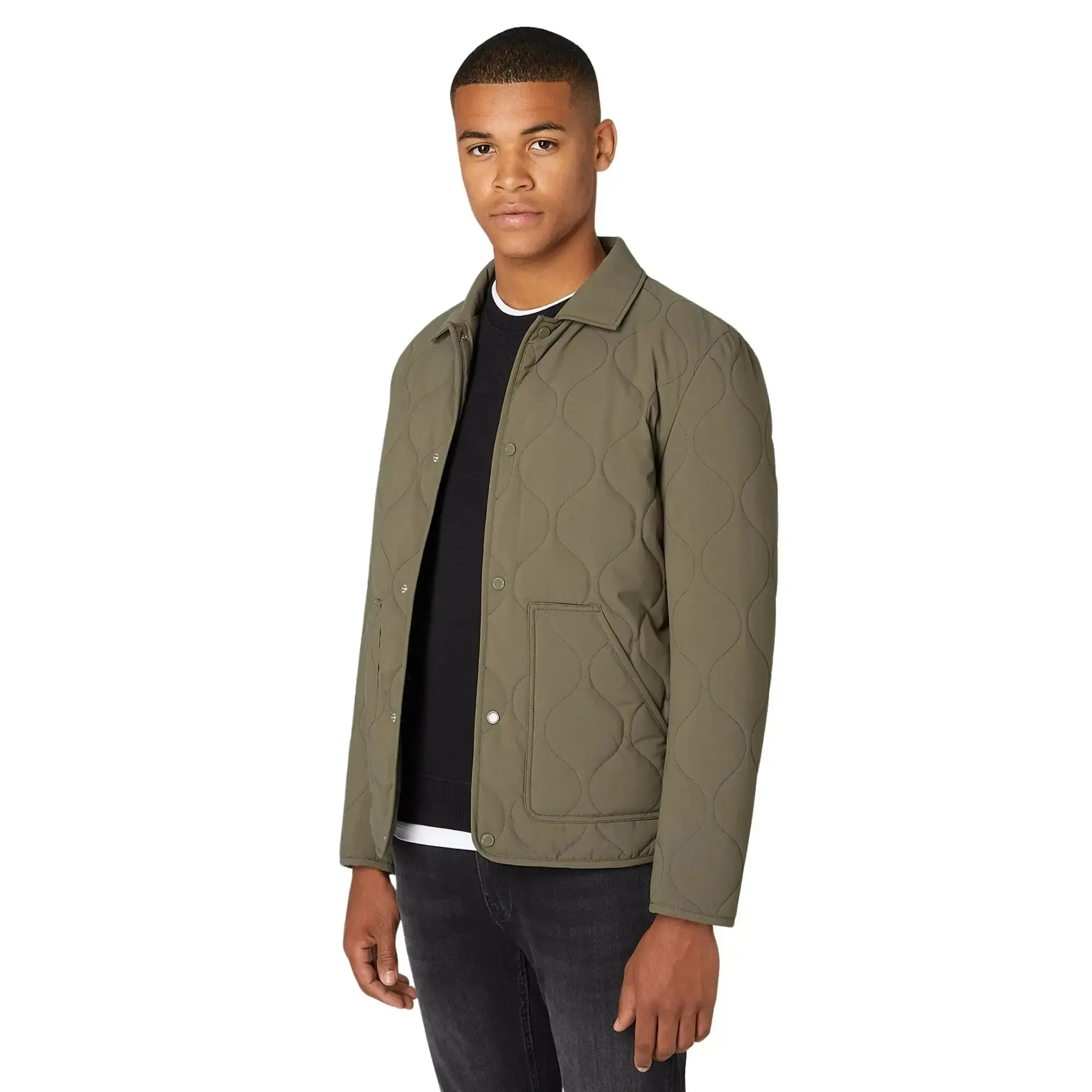 Noah Quilted Green Jacket