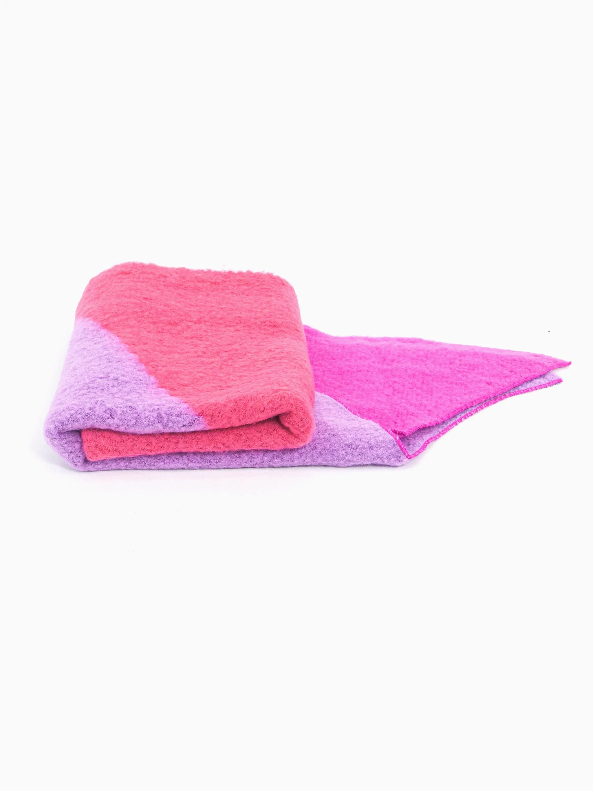 Nora Heavyweight Scarf - Pink/Lilac, Colour Block