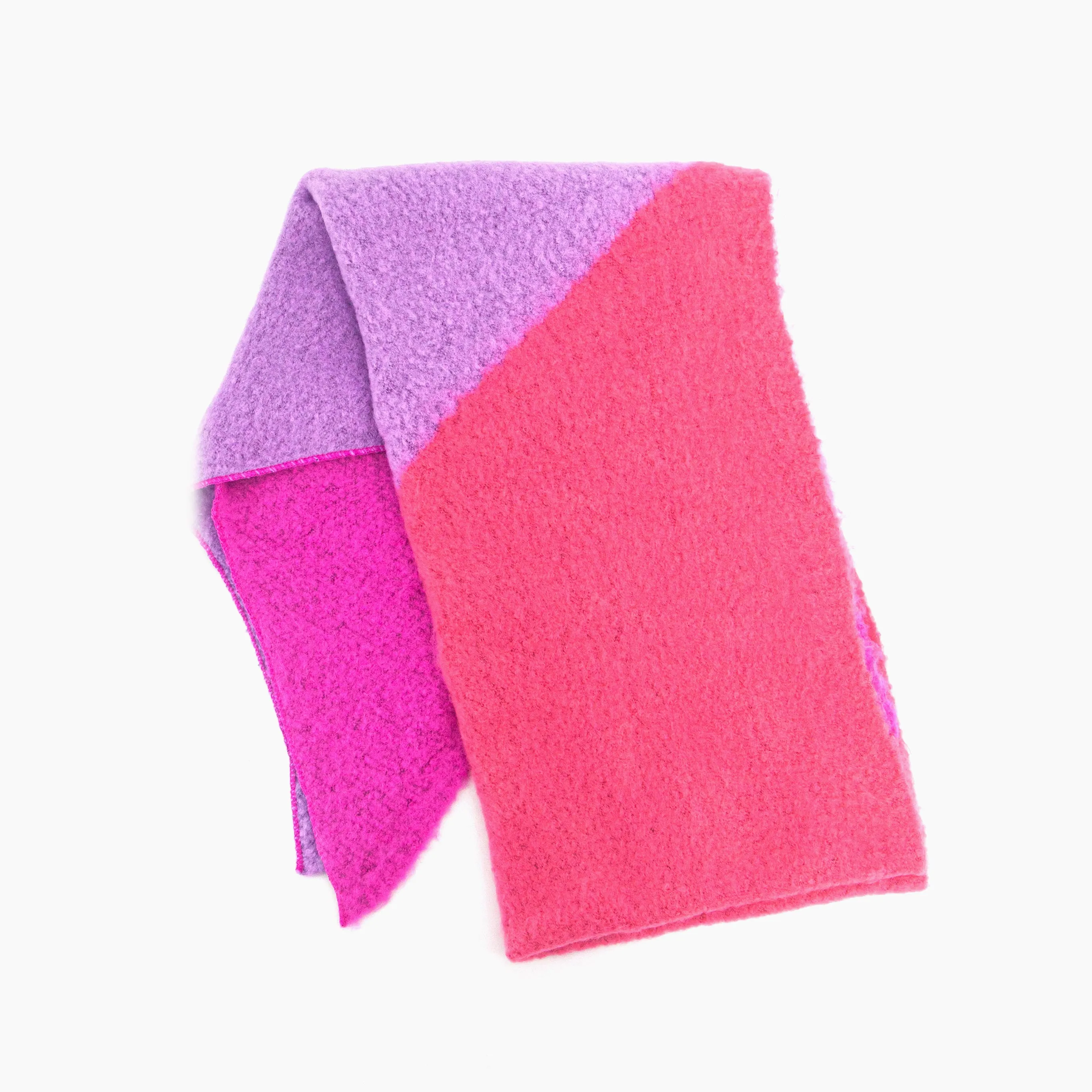 Nora Heavyweight Scarf - Pink/Lilac, Colour Block